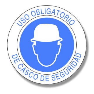 USO OBLIGATORIO DE CASCO DE SEGURIDAD
