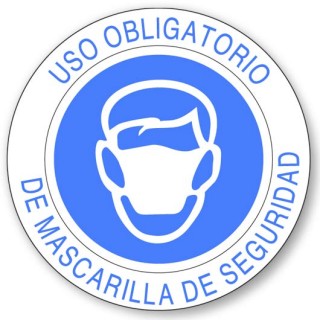 USO OBLIGATORIO DE MASCARILLA DE SEGURIDAD