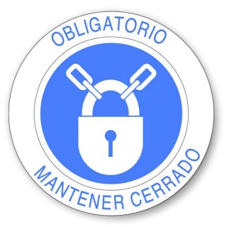 OBLIGATORIO MANTENER CERRADO