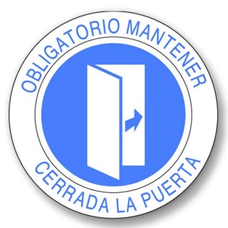 OBLIGATORIO MANTENER CERRADA LA PUERTA