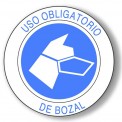 USO OBLIGATORIO DE BOZAL