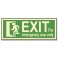 HOMBRE IZQUIERDA+"EXIT FOR EMERGENCY USE ONLY"