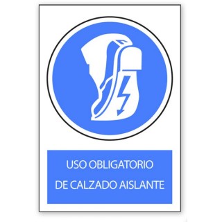 USO OBLIGATORIO DE CALZADO AISLANTE