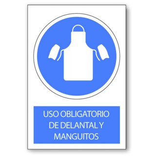 USO OBLIGATORIO DE DELANTAL Y MANGUITOS