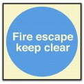 FIRE ESCAPE KEEP CLEAR