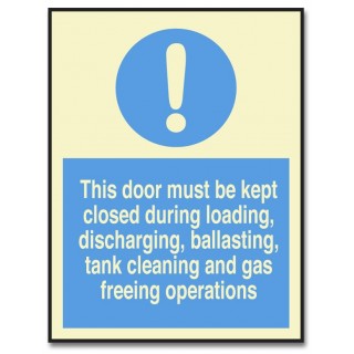 THIS DOOR MUST BE KEPT CLOSED DURING LOADING…
