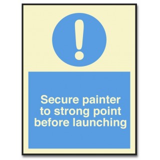 SECURE PAINTER TO STRONG POINT BEFORE LAUNCHING
