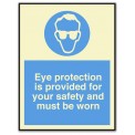 EYE PROTECTION IS PROVIDED FOR YOUR SAFETY…