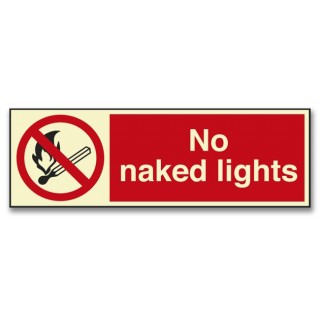 NO NAKED LIGHTS