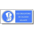 USO OBLIGATORIO DE CALZADO AISLANTE