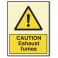 CAUTION EXHAUST FUMES