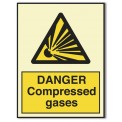 DANGER COMPRESSED GASES