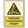 DANGER COMPRESSED OXYGEN
