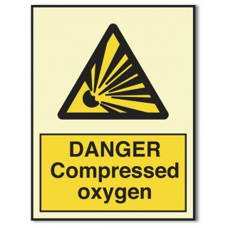 DANGER COMPRESSED OXYGEN