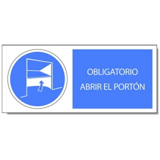 OBLIGATORIO ABRIR EL PORTÓN