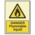DANGER FLAMMABLE LIQUID