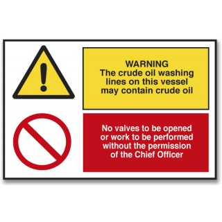 WARNING THE CRUDE OIL WASHING LINES ON...