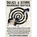 DRUGS AND ALCOHOL WARNING (CABIN SIZE)