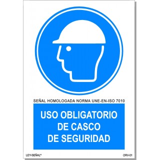 USO OBLIGATORIO DE CASCO DE SEGURIDAD