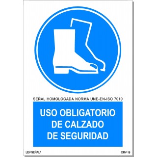 USO OBLIGATORIO DE CALZADO DE SEGURIDAD