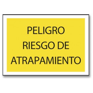 PELIGRO RIESGO DE ATRAPAMIENTO (RODILLO/MANO)