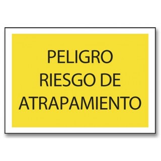 PELIGRO RIESGO DE ATRAPAMIENTO (APLAST/MANO)