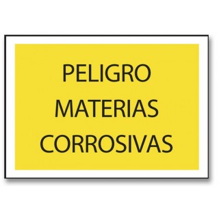 PELIGRO MATERIAS CORROSIVAS